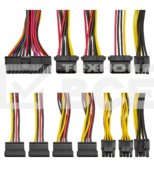 Блок питания серверный 500W ExeGate (RM-1U-500ADS) APFC, 4cm fan, 20+4pin/2x(4+4)pin, 5xSATA, 4xIDE