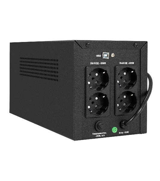 Источник бесперебойного питания ExeGate Smart LB-2200.LCD.AVR.4SH.USB (2200VA/1300W, цветной LCD, AVR, 4*Schuko, USB, батарея 12V 9Ah - 2 шт., металлический корпус, Black)