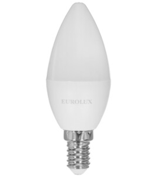 Лампа светодиодная EUROLUX LL-E-C37-5W-230-2