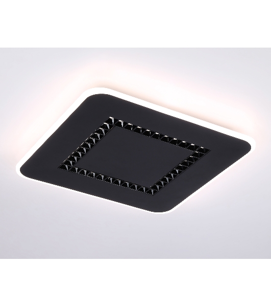 Светильник Ambrella light FL51419 BK черный 3000K/4200K/6400K 68W 488*488*40 (ПДУ ИК)