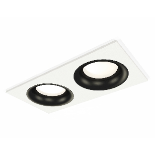 Комплект встраиваемого светильника Ambrella light XC7635002 SWH/PBK белый песок/черный полированный MR16 GU5.3 (C7635, N7011)