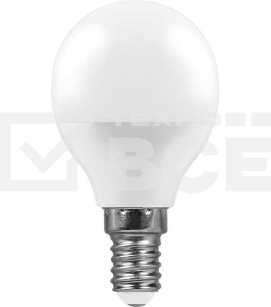 Лампа светодиодная FERON LB-95 (25478) 7W 230V E14 2700K G45