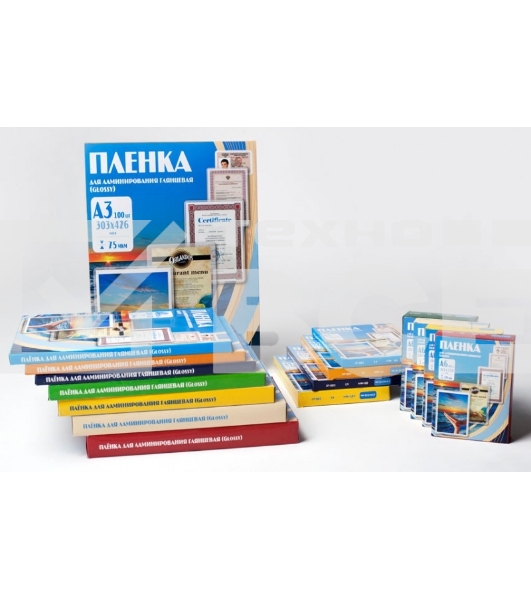 Пленка для ламинирования Office Kit, 125 мик, А3, 100 шт., глянцевая 303х426 (PLP10930)