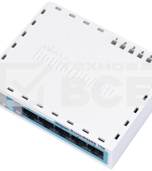 Маршрутизатор MikroTik RB750r2 hEX lite 5x10/100 Mbps