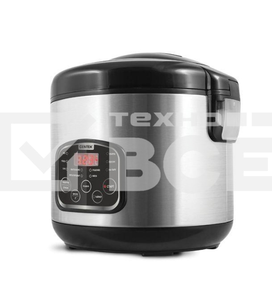 Мультиварка Centek CT-1490 (сталь)скороварка,1000Вт; 5.0л, 8 программ, ненагр крышка, а/п покр(4)