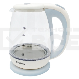 Чайник электрический Sakura SA-2723WG (1.8) стекл подсв