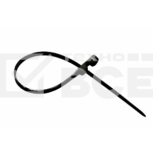 Хомут-стяжкa нейлоновая под винт Rexant 150x3,6 мм, черная, упаковка 100 шт.