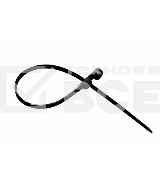 Хомут-стяжкa нейлоновая под винт Rexant 150x3,6 мм, черная, упаковка 100 шт.