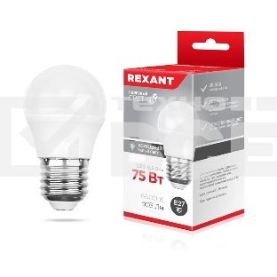 Лампа светодиодная Шарик (GL) 9,5 Вт E27 903 Лм 6500 K холодный свет Rexant