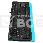 Клавиатура A4Tech Fstyler FKS10 проводная, USB, черный/синий, фото3