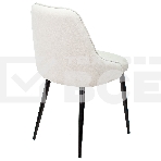 Стул для кухни Бюрократ KF-5_2 Velvet 20 комплект 2шт, молочный, металл черный на ножках (KF-5/VELV20_2), фото5