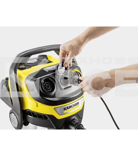Строительный пылесос Karcher WD 6 P S V-30/6/22/T желтый, 1300 Вт, уборка сухая/сбор воды, пылесборник мешок/контейнер, 30 л