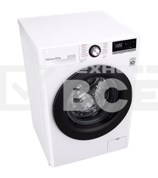 Стиральная машина LG TW4V3RS6W белый, загрузка фронтальная 10,5 кг, 1400 об/мин., класс: А