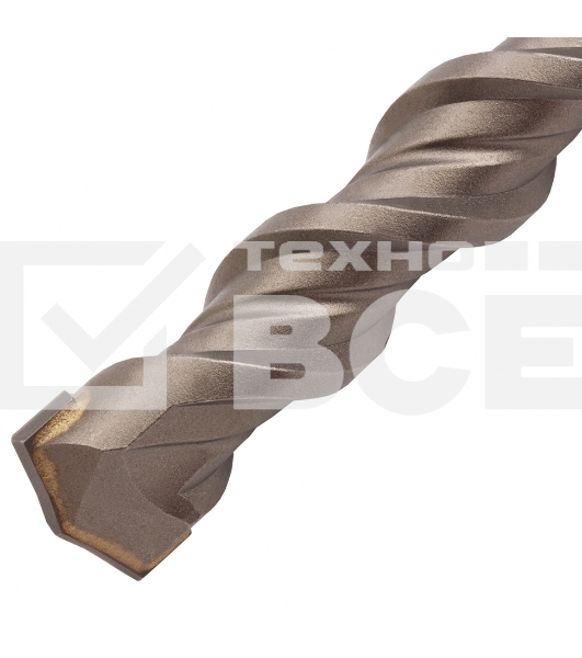 Бур по бетону, двойная спираль, Cobalt W-tip, 20x260 мм, SDS PLUS Denzel
