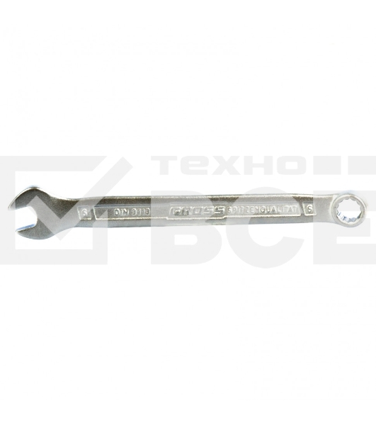 Ключ комбинированный Gross 6 мм, CrV, холодный штамп