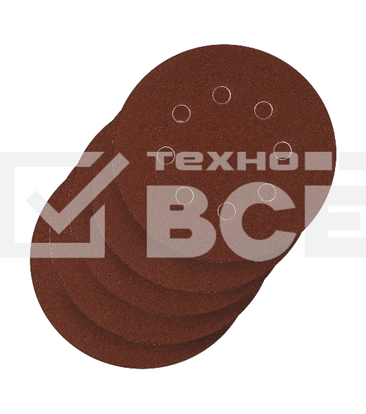 Круг абразивный на ворсовой подложке под 