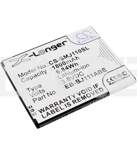 Аккумулятор CameronSinoCS-SMJ110SL EB-BJ111ABE для Samsung Galaxy J1 Ace, J1 Ace Neo 3.8V / 1800mAh / 6.84Wh