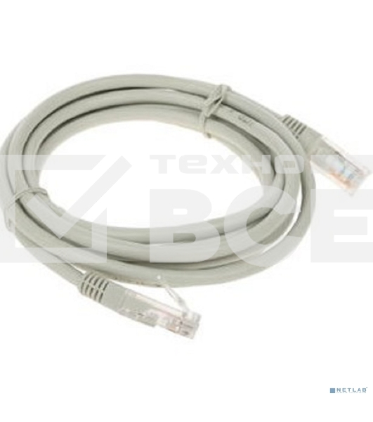 Патч-корд медный UTP Cablexpert  PP10-2M кат.5e, 2м, литой, многожильный (серый)