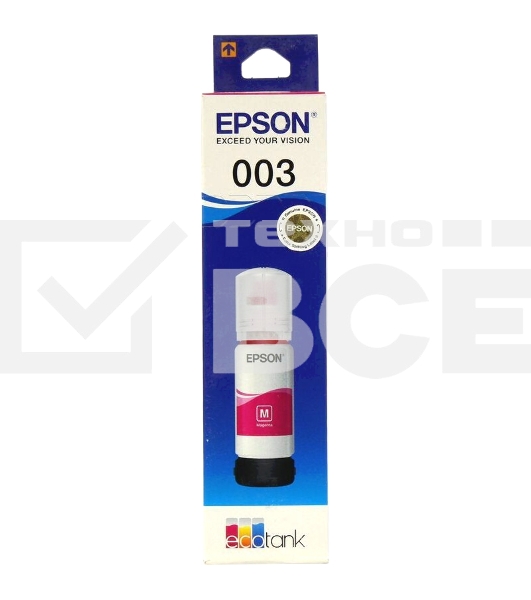 Чернила EPSON C13T00V398 пурпурный (65 мл) для L11050, L1110, L1210, L3101, L3110, L3156, L3210, L3215, L3216, L3250, L3256, L3258, L3260, L3550, L3556, L5290