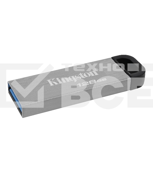 Флеш диск Kingston 128Gb DataTraveler KYSON <DTKN/128GB>, (USB 3.2, 200 МБ/с при чтении, 60 МБ/с при записи)