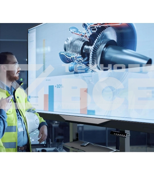 Мобильная стойка МОТОРИЗОВАННАЯ ONKRON на 1 ТВ/ 50-100