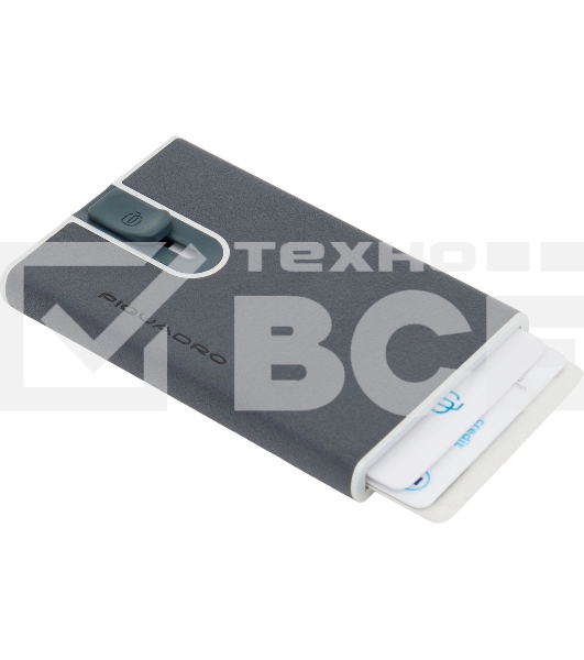 Чехол для кредитных карт Piquadro Black Square PP4825B3R/BLU4, натур.кожа, темно-синий