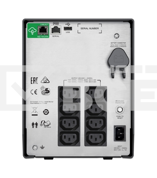 Источник бесперебойного питания APC Smart-UPS C SMC1000IC 600Вт 1000ВА черный