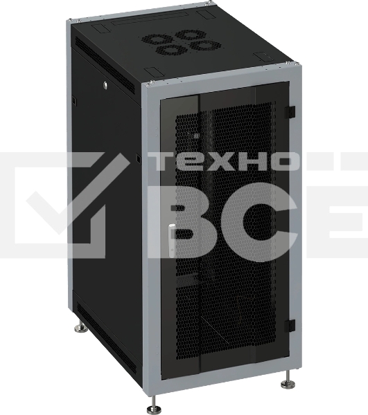 Шкаф серверный Sysmatrix (SL 6827.932) напольный 27U 600x800мм пер.дв.перфор. металл 800кг черный IP20