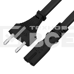 Кабель питания GCR 2.0m, CEE 7/16 / IEC C7, черный, 2*0,5mm, GCR-54294, фото4