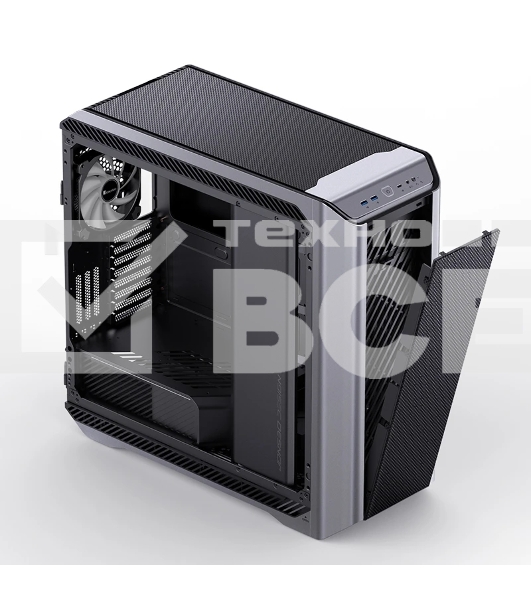 Корпус без блока питания Case JONSBO D500, Full-Tower, TG, 3x140mm ARGB, 2xUSB-A 3.2 + 1xUSB-C 3.2, E-ATX, ATX, mATX, mITX Silver