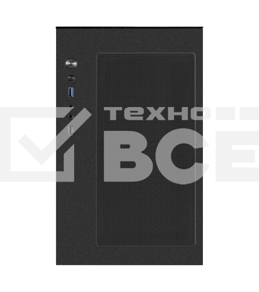 Компьютерный корпус Minitower ExeGate i3 SEA LE (mATX, без БП, 1хUSB+1хUSB 3.0, HD аудио, черный, передняя и боковая панели - закаленное стекло)
