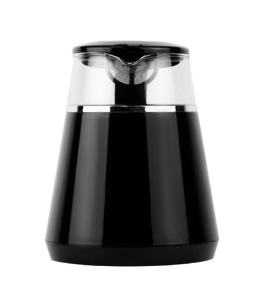 Чайник Centek CT-0019, 1100 Вт, стекло, черный и серебристый