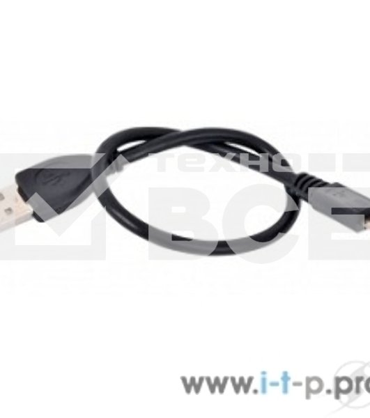 Кабель USB 2.0 Pro Gembird/Cablexpert AM/microBM 5P, 0.3м, экран, черный, пакет  CCP-mUSB2-AMBM-0.3M 