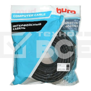 Кабель аудио-видео Buro HDMI (m)/HDMI (m) 15м. позолоченные контакты черный