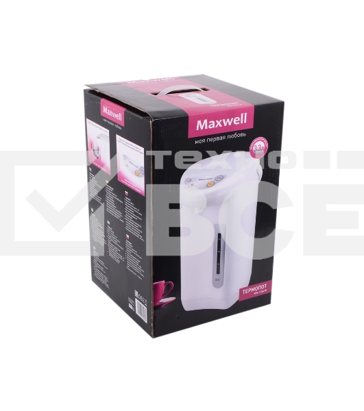 Термопот Maxwell MW-1754 (W) 800 Вт,макс.3,3 л,автомат.и ручная подача воды (3 режима)