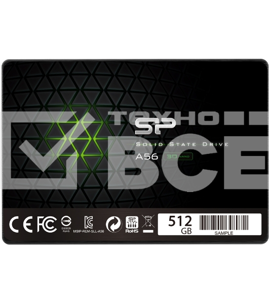 Накопитель SSD Silicon Power Ace A56, 512Gb, SATA III, 2.5