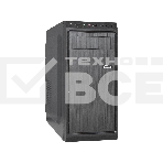 Компьютерный корпус Miditower ExeGate XP-401 Black, ATX, <XP600, Black,120mm>, 2*USB, Audio, фото 1