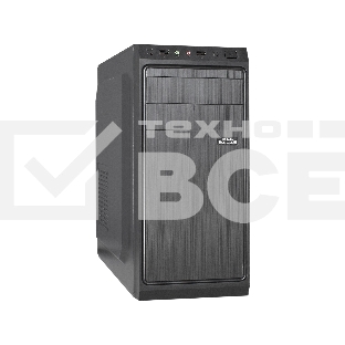 Компьютерный корпус Miditower ExeGate XP-401 Black, ATX, <XP600, Black,120mm>, 2*USB, Audio