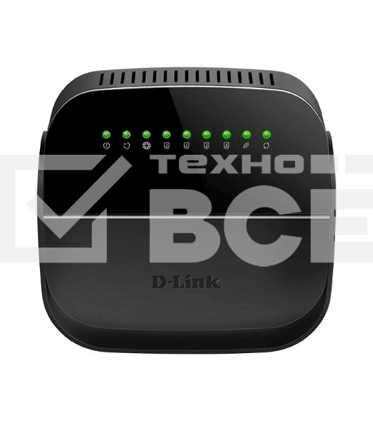 Роутер беспроводной D-Link DSL-2640U/R1A ADSL2+ черный ANNEX B