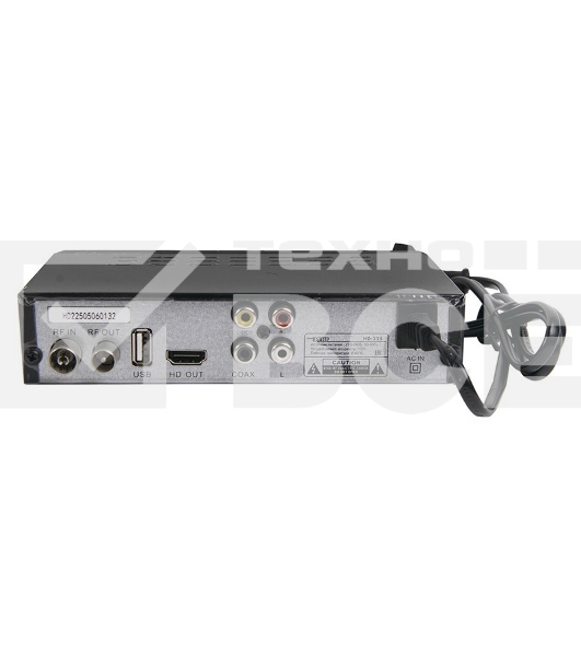 Ресивер эфирный цифровой DVB-T2/C HD HD-225 метал, дисплей DOLBY DIGITAL, Эфир