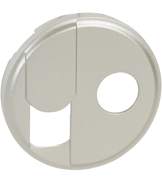 Розетка телевизионная Лицевая панель RJ+TV титан