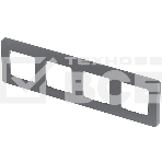 Рамка 4 поста дымчатый Inspiria, фото 1