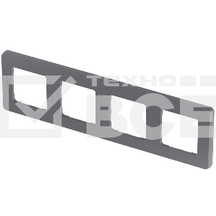 Рамка 4 поста дымчатый Inspiria