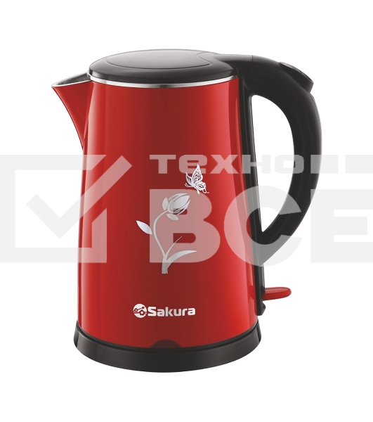 Чайник электрический Sakura SA-2159BR (1.8) красн/черн д