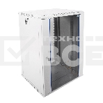 Шкаф настенный ЦМО ШРН-Э-18.500 18U 600x520мм пер.дв.стекл несъемные бок.пан. серый, фото11