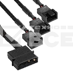 Разветвитель питания для корпусных вентиляторов ExeGate EX-CC-PSU-3xF-0.3 (Molex/3x3/4pin, все разъемы имеют 2 контакта, 0,3м), фото3