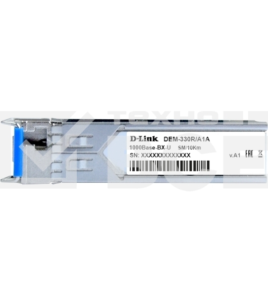 Трансивер D-Link 330R/10KM/A1A WDM SFP 1x1000Base-BX-U Tx:1310nm Rx:1550nm