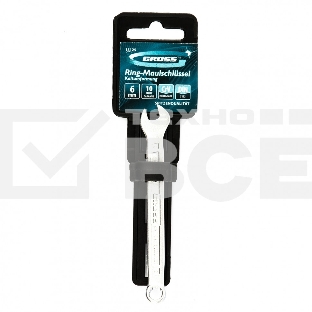 Ключ комбинированный Gross 6 мм, CrV, холодный штамп