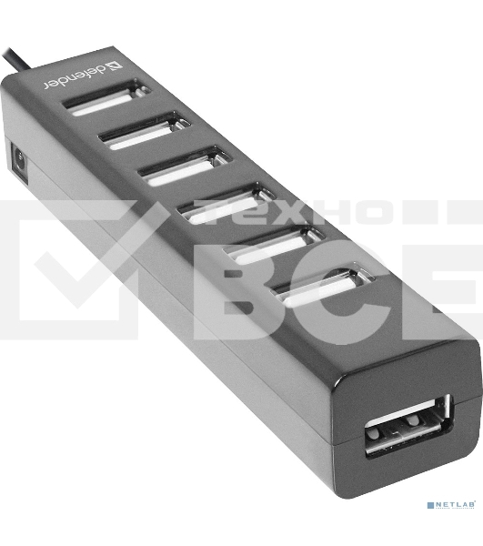 Универсальный USB разветвитель Defender Quadro Swift USB2.0, 7 портов