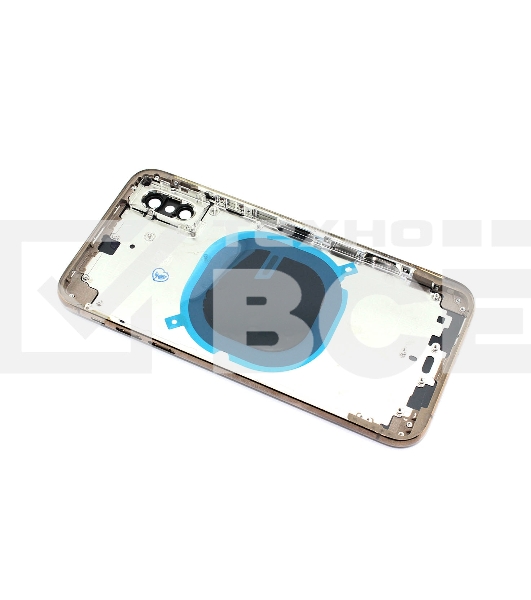 Задняя крышка (корпус) в сборе с рамкой для Apple iPhone Xs gold